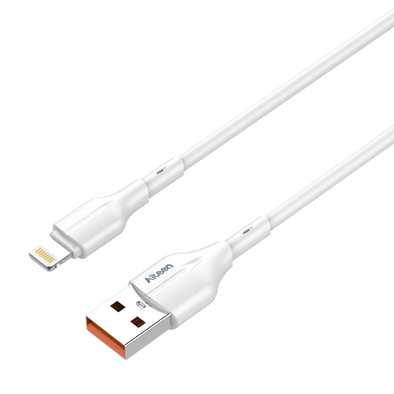 A20-LW Lightning Data Cable 1mm 25W Fast Charging White Color